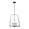 Z-Lite Archis Pendant, 5-Light, 18 In.W x 21 In.H, Matte Black/Clear 3041P18-MB - alternate 1